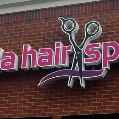 Nia Hair Spa | Lighted Channel Letter Sign