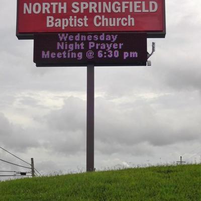 North Springfield Baptist | Pylon  LED Sign